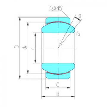 plain bushings bearings GEFZ12T LS