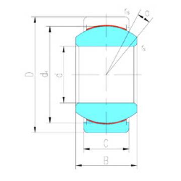 plain bushings bearings GEG15ET-2RS LS