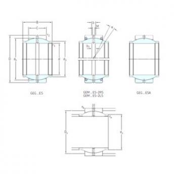 plain bushings bearings GEG40ES SKF