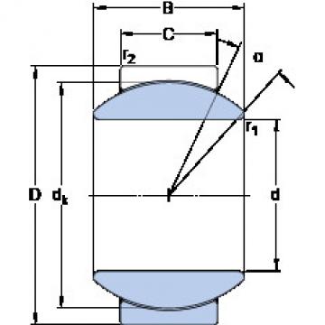 plain bushings bearings GEH 17 C SKF