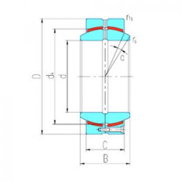 plain bushings bearings GEH100HCS LS