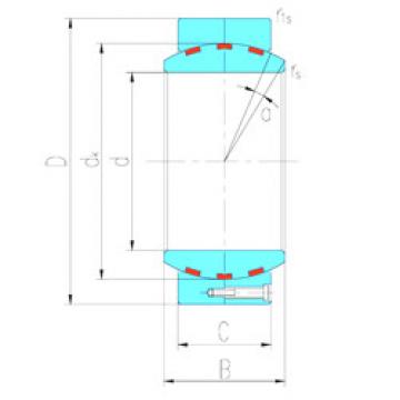 plain bushings bearings GEH460HF/Q LS