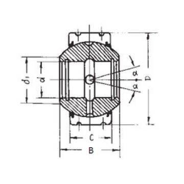 plain bushings bearings GEK50XS-2RS FBJ