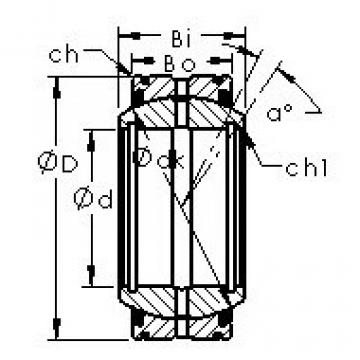 plain bushings bearings GEK30XS-2RS AST