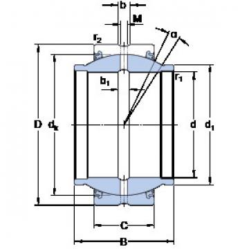 plain bushings bearings GEM 20 ESX-2LS SKF