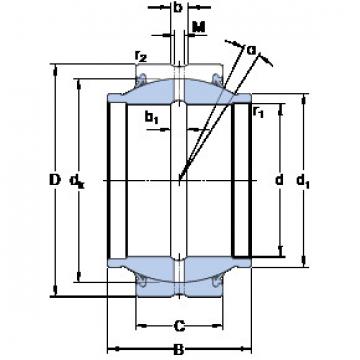 plain bushings bearings GEM 35 ES-2RS SKF