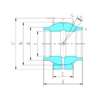 plain bushings bearings GEWZ19ES-2RS LS