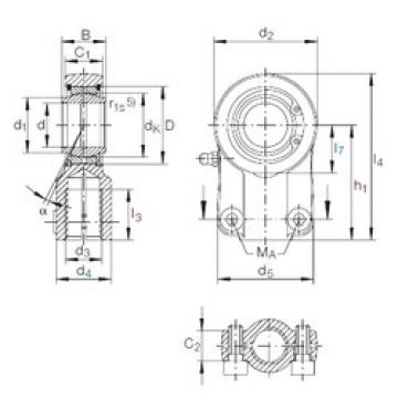 plain bushings bearings GIHN-K 12 LO INA