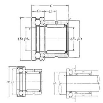 Complex Bearings NKX17T2Z NTN