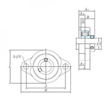 Bearing housed units BLF205 KOYO