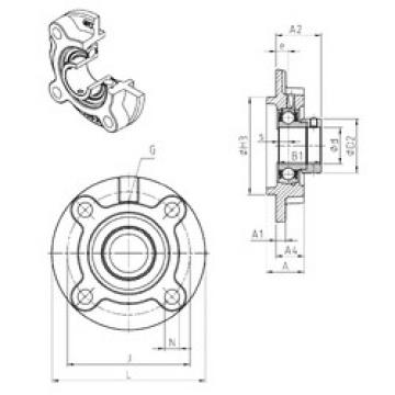 Bearing housed units ESFC203 SNR