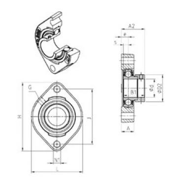 Bearing housed units ESFD202M100 SNR