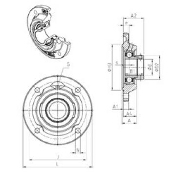 Bearing housed units ESFEE206 SNR