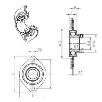 Bearing housed units ESPFL205 SNR