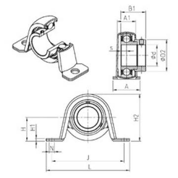 Bearing housed units ESPP203 SNR