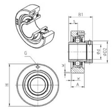 Bearing housed units EXC206 SNR