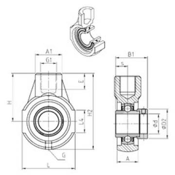 Bearing housed units EXEHE203 SNR