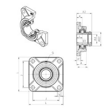 Bearing housed units EXF209 SNR