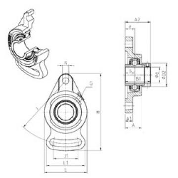 Bearing housed units EXFA204 SNR