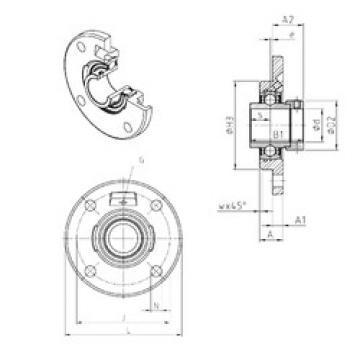 Bearing housed units EXFCE201 SNR