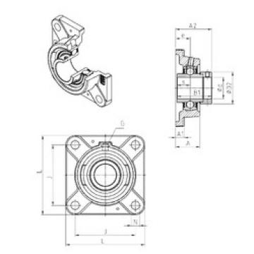 Bearing housed units EXFE202 SNR