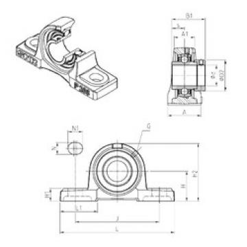 Bearing housed units EXP203 SNR