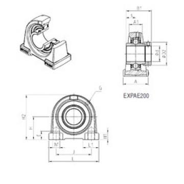 Bearing housed units EXPAE205 SNR