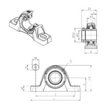 Bearing housed units EXPLE201 SNR