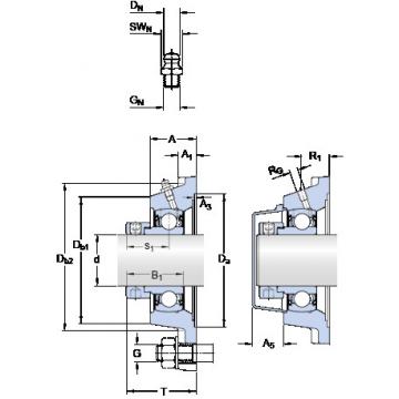 Bearing housed units FY 35 FM SKF