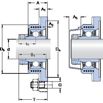 Bearing housed units FYK 30 WD SKF