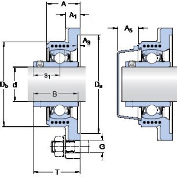 Bearing housed units FYK 35 TEF SKF