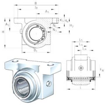 Bearing housed units KGB25-PP-AS INA