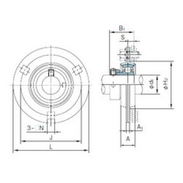 Bearing housed units KHPF204A NACHI