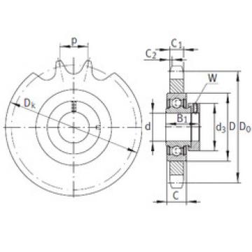 Bearing housed units KSR20-B0-12-10-15-16 INA