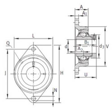 Bearing housed units LCJT20-N INA