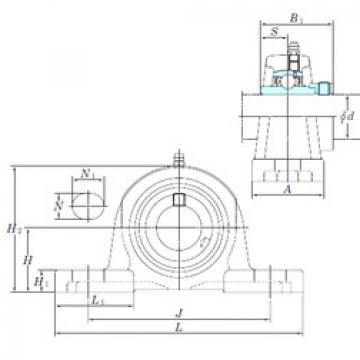 Bearing housed units NAP205-14 KOYO