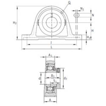 Bearing housed units PASE1-1/4-206 INA