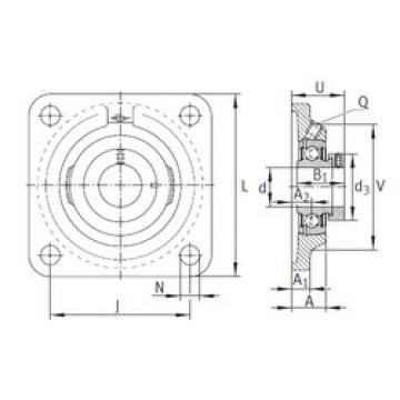 Bearing housed units PCF40 INA