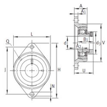 Bearing housed units PCFT15 INA