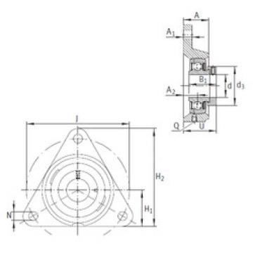 Bearing housed units PCFTR45 INA