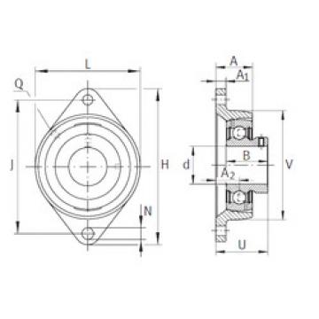 Bearing housed units PCJTY1-1/2 INA