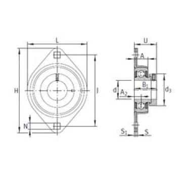 Bearing housed units PCSLT25 INA