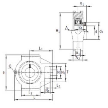 Bearing housed units PTUE45 INA