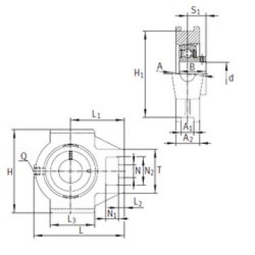 Bearing housed units PTUEY30 INA