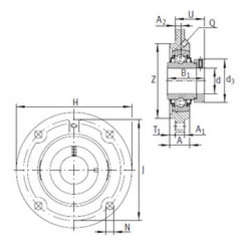 Bearing housed units RFE25 INA