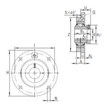 Bearing housed units RME20-N INA