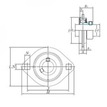 Bearing housed units SAPFL202-10 KOYO