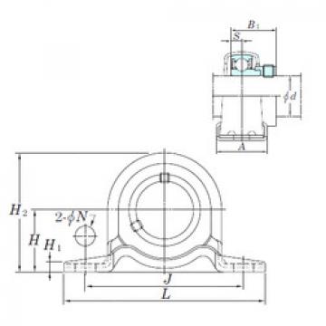 Bearing housed units SAPP201-8 KOYO