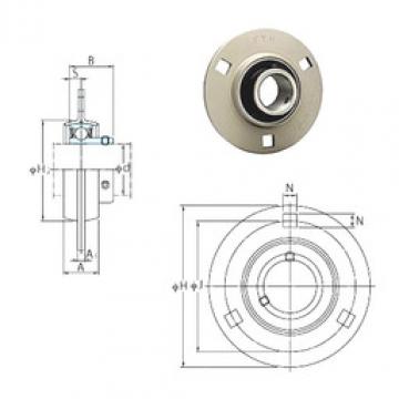 Bearing housed units SBPF201-8 FYH