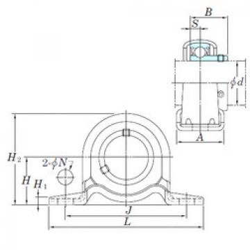 Bearing housed units SBPP205-14 KOYO